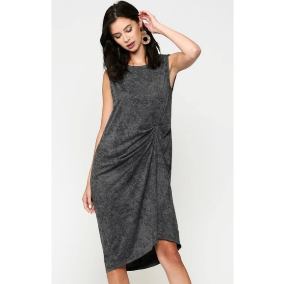 FINAL SALE 🆕🌿DRAPED KNIT DRESS🌿 - Picture 3 of 7